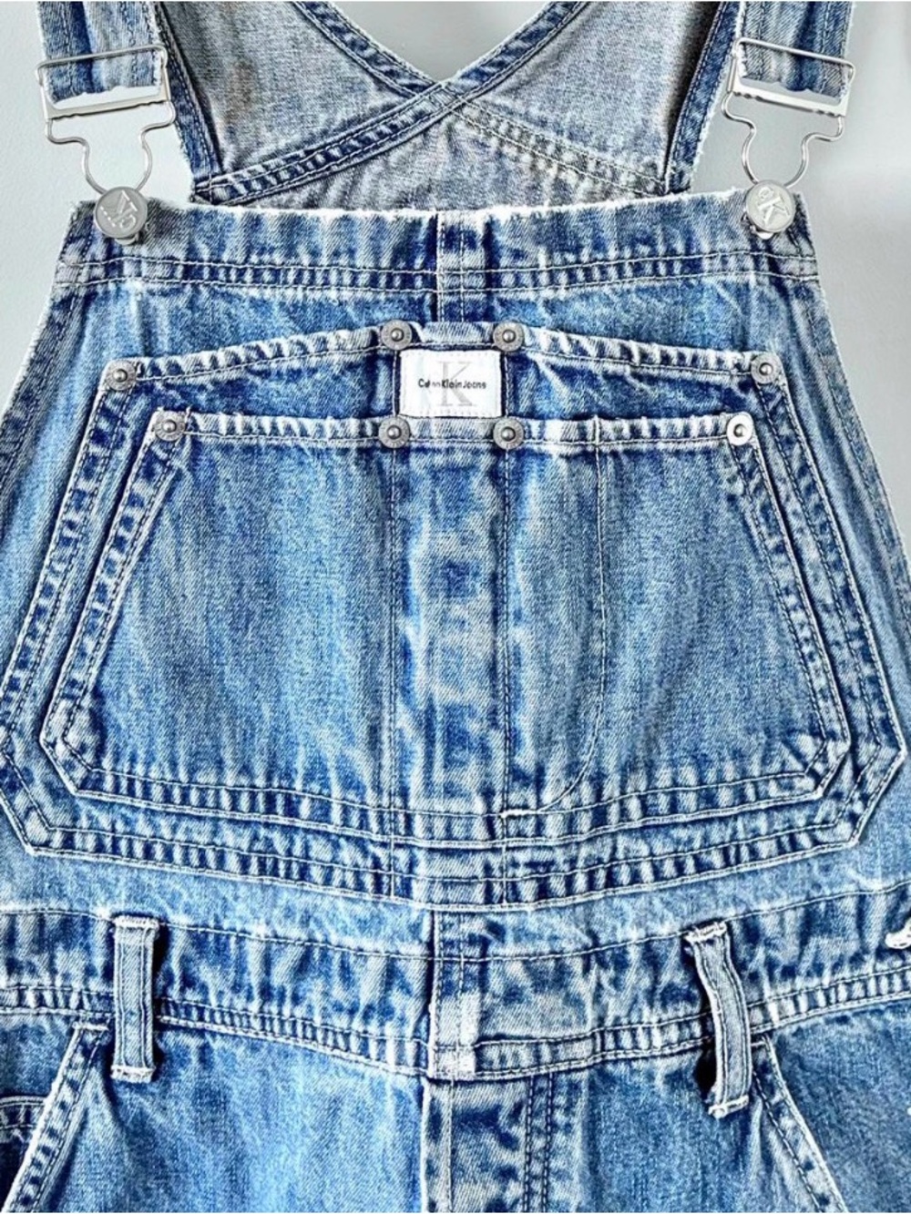 Calvin Klein Jeans Light Blue Denim Overalls 0013